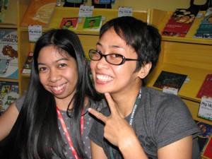 with May Ann at the Adarna booth
